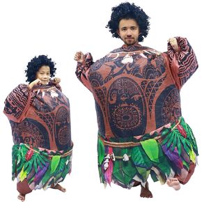 Maui Inflatable costume maui halloween costume for men kids Inflatable luau costume