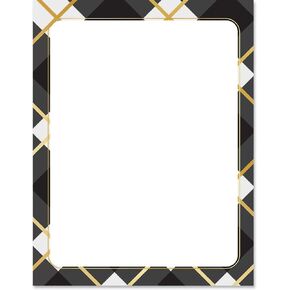 Paperdirect Elegant Gold Happy New Year Celebration Theme Paper Stationery, Border Paper, Letterhead 8.5 x 11, 25 sheets, Elegant Premium Writing Paper, Decorative Printer Paper in Kuwait