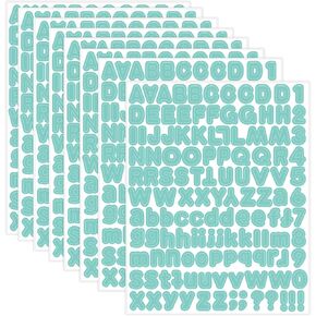 Letter Stickers,1/2 inch 10 Sheets Gold Alphabet Sticker,Self Adhesive Vinyl Letter Stickers Mailbox Numbers,Self Adhesive Letters Stickers for Bulletin Boards Classroom Home Decor
