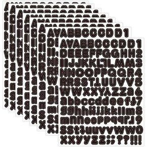 Letter Stickers,1/2 inch 10 Sheets Gold Alphabet Sticker,Self Adhesive Vinyl Letter Stickers Mailbox Numbers,Self Adhesive Letters Stickers for Bulletin Boards Classroom Home Decor in Kuwait