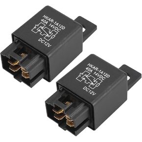 2 Pcs Z1507091/4 4 Pin DC 12V 40A Relay Truck Van Motorcycle Boat Multi Purpose Automotive Relay Heavy Duty Standard Relay for Car Motor, Auto Universal Relays