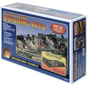 Woodland Scenics HO Scale River Pass Building Set