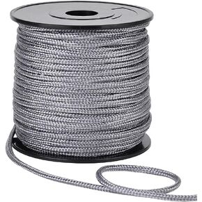 PH PandaHall 54 Yards Nylon Rope Cord, 3mm Brown Blinds String Parachute Cord Braided Lift Shade Cord for Wall Hangers, Bags, Bottom Plates for Camping Hiking Outdoor Activities