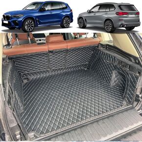 Cargo Mat Compatible with 2019-2025 BMW X5 Trunk Mat (and Rear Left and Right Side Panels) Cargo Liners for X5（Non 45e /7-Seats Models）