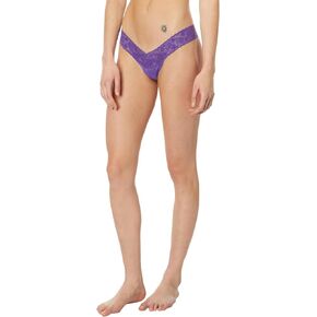 Hanky Panky Berry in Love Low Rise Thongs for Women - Pure Nylon Body - Pure Supima Cotton Lining - V-front