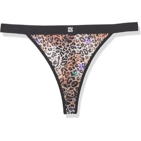 HUGO Women's Printed Microfiber Thong
