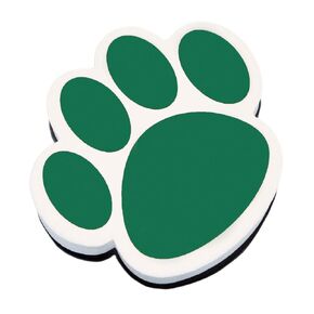 Ashley Productions Paw Magnetic Whiteboard Eraser, Green