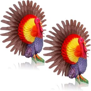 KatchOn, Thanksgiving Centerpieces For Tables - Pack of 9 | Friendsgiving Decorations for Table | Thanksgiving Honeycomb Centerpieces, Thanksgiving Table Decorations | Thanksgiving Decorations Indoor