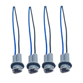 4PCS T15 912 920 921 Car Bulb Socket Pre-Wire Pigtail Adapter 2 Wires Connector Wiring Harness Plug for Automotive Truck Headlight Turn Signal Neon Light