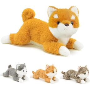19Inch 3 Pounds Dog Weighted Stuffed Animals, Cute Realistic Puppy Stuffed Animal, Sensory Comfort Plush Throw Pillow Toy, Stuffed Dog Plush Gift for Adults Kids Youth