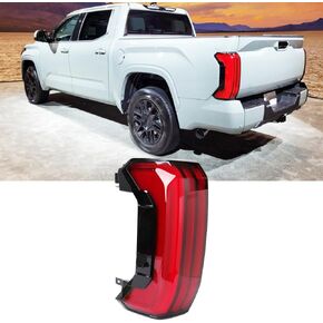 CAREONLINE 81550-0C160 Light Passenger Side Tail Light Assembly Rear Lamp Compatible with 2022-2024 Toyot-a Tundr-a (Red)