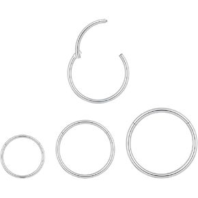 FUNLMO 20G Nose Rings Titanium Nose Piercings Nose Studs Nose Piercing Jewelry Nose Rings Hoops Helix Cartilage Daith Tragus Rook Conch Piercing Jewelry Sleeper Earrings