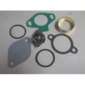 Thermostat Kit with Sleeve Replacement for MerCruiser Quicksilver V6 and V8 Engines 4.3, 5.0, 5.7, 7.4, 8.2L - 18-3668, 23-47508T, 807252Q4