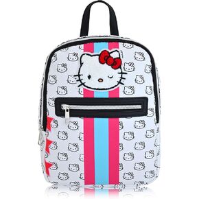 Fast Forward Sanrio Hello Kitty Backpack for Women, Men, Unisex | Cute PU Leather 10" Hello Kitty Mini Backpack Purse Shoulder Purse | Hello Kitty Bag and Hello Kitty Accessories