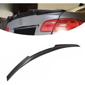 Rear Spoiler Wing for BMW E90 M3 Sedan 2008-2012 and E90 3 Series Sedan Trunk 2006-2011 M4 Style 323i 325i 328i 330i 335i Carbon Fiber Spoiler Wing Lid (E90 Model)