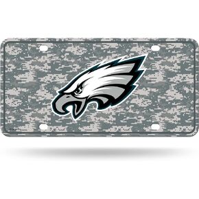 Rico Industries NFL Football Philadelphia Eagles Metal Auto Tag 8.5" x 11" - Great for Truck/Car/SUV