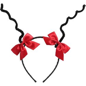 إكسسوارات أزياء الهالوين، عصابة رأس هوائي، مشابك شعر على شكل فيونكة حمراء، ملحقات شعر على شكل كتاب، مستلزمات الحفلات