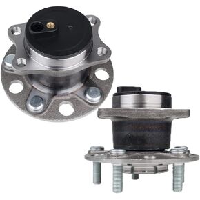 Autoround 512332 Pair Rear Wheel Hub and Bearing Assembly Compatible with Jeep Compass/Patriot 2007-2017,Chrysler 200 2011-2014,5 Lug w/ABS