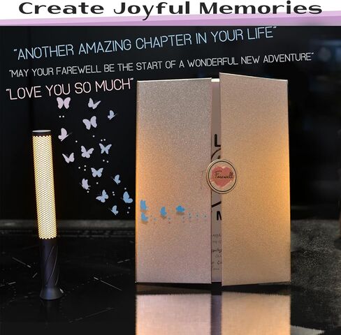 كتاب الضيوف لديكورات حفلات الوداع باللون الذهبي الوردي مقاس 45.72 سم × 30.48 سم للنساء - بطاقة هدايا فريدة من نوعها للوداع والذهاب بعيدًا لزملاء العمل - سنفتقدك، هدايا ديكورات حفلات التقاعد للزملاء in Kuwait