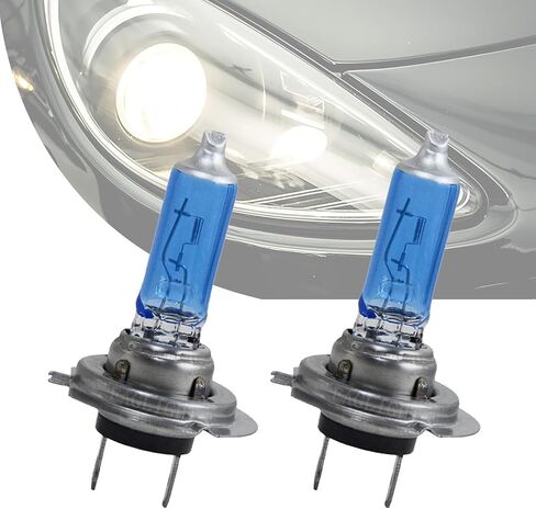 gunhunt 2 PCS H11 مصابيح هالوجين للسيارة، مصابيح إضاءة بيضاء للغاية، مصابيح ضباب للقيادة 12 فولت 100 وات، مصابيح شعاع منخفض فائقة السطوع، مجموعة تحويل المصابيح، لمعظم السيارات والشاحنات والشاحنات الصغيرة (أبيض) in Kuwait