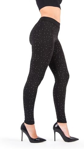 MeMoi Women's Jeweled Glam Stretch Leggings in Saudi Arabia