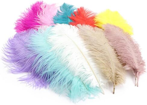 30 Pcs 15-20 cm Craft Ostrich Feathers Large Fluffy Feathers for Crafting Soft Art Feathers Dream Catcher Feathers Festival Party Feathers White in Saudi Arabia