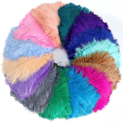 30 Pcs 15-20 cm Craft Ostrich Feathers Large Fluffy Feathers for Crafting Soft Art Feathers Dream Catcher Feathers Festival Party Feathers White in Saudi Arabia