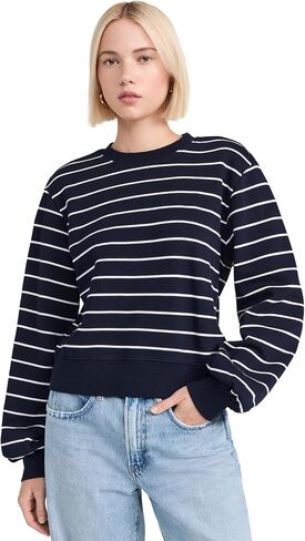 FRAME Women's Blouson Sleeve Sweatshirt in Saudi Arabia