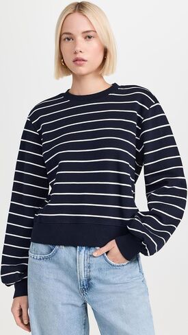 FRAME Women's Blouson Sleeve Sweatshirt in Saudi Arabia