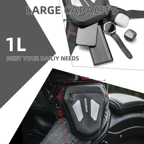 ROCKBROS Motorcycle Drop Leg Bag Motorcycle Waist Pack Waterproof Thigh Bags Motorcycle Accessories for Men Women Cycling Hiking Camping in Saudi Arabia