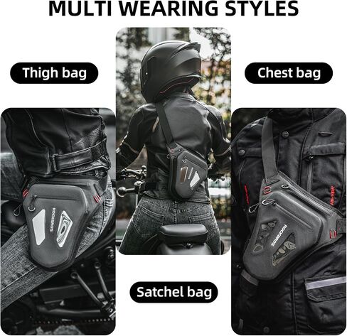 ROCKBROS Motorcycle Drop Leg Bag Motorcycle Waist Pack Waterproof Thigh Bags Motorcycle Accessories for Men Women Cycling Hiking Camping in Saudi Arabia