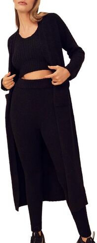 بدلة رياضية نسائية من Jet Setter Cozy Oufit Sweater مع سترة صوفية مع جيوب in Kuwait