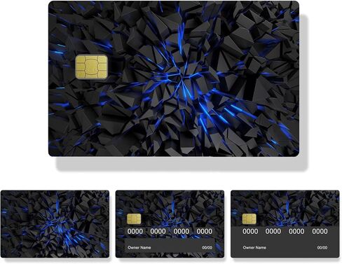 Credit Card Sticker Skin, 4pcs Debit Cards Decal Cover, Removable Adhesive Stickers for Driver License, Transportation Card, Key Card (Stone) in Saudi Arabia