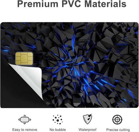 Credit Card Sticker Skin, 4pcs Debit Cards Decal Cover, Removable Adhesive Stickers for Driver License, Transportation Card, Key Card (Stone) in Saudi Arabia