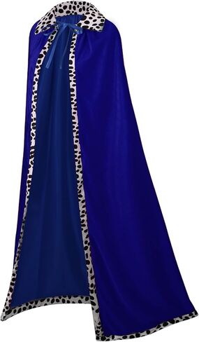 TOONRAIN King Costume Cape for Men Adult Women Prince Royal Robe Outfit Cloak Velvet Medieval Queen with Crown Scepter 3 Pcs in Saudi Arabia