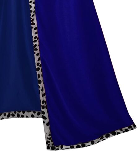 TOONRAIN King Costume Cape for Men Adult Women Prince Royal Robe Outfit Cloak Velvet Medieval Queen with Crown Scepter 3 Pcs in Saudi Arabia