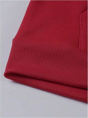 SweatyRocks Men's Casual Hooded Sweatshirt Letter Print Long Sleeve Drop Shoulder Pullover Tops in Saudi Arabia