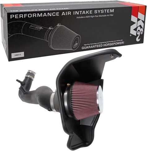 K&N Cold Air Intake Kit: Increase Acceleration & Engine Growl, Guaranteed to Increase Horsepower up to 19HP: Compatible with 2.3L, L4, 2018-2020 FORD (Mustang), 63-2606 in Saudi Arabia