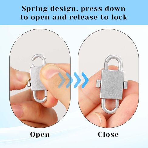 5 Pcs Zipper Locks Anti Theft Zipper Clips Side-Opening Double-Button Zipper Puller Zipper Clip Theft Detterent Keeps Zippers Closed Zipper Lock for Backpacks Suitcases Purses Bags in Saudi Arabia