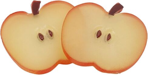 Artificial Fruit,20 PCS Fruit Plastic Fruit Artificial Apple Slices Fruit Set Decoration for Home Kitchen Party Wedding Food Model Display in Saudi Arabia