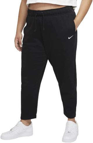بنطال صوف نسائي من Nike Sportswear Collection Essentials (مقاس كبير) (as1، Alpha، 1x، Plus، عادي) أسود/أبيض in Saudi Arabia