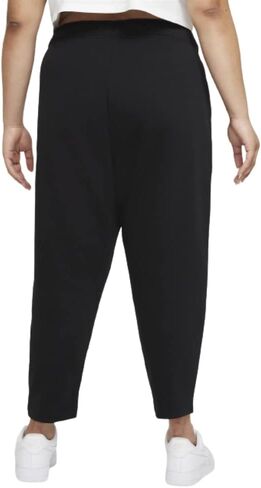 بنطال صوف نسائي من Nike Sportswear Collection Essentials (مقاس كبير) (as1، Alpha، 1x، Plus، عادي) أسود/أبيض in Saudi Arabia