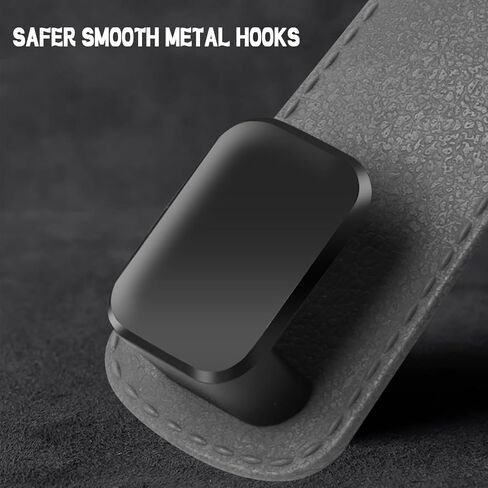 Car Purse Hook 2 Pcs Headrest Hooks for Car Black Car Hooks For Purses and Bags Cute Car Seat Back Storage Hook Purse Holder for Car Universal Vehiclel Car Organization Accessories (2 PCS - Black) in Saudi Arabia