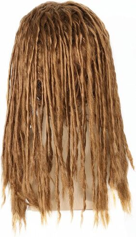 Men Wigs Brown Braided Dreadlock Pirate Wig Hippie Rock Wigs Reggae Costume Wig in Saudi Arabia