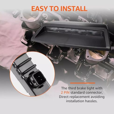 High Mount 3rd Stop Brake Lights, Compatible with Nissan Altima Sedan 2014-2018 Third Center Cargo Reverse Rear LED Brake Light Bar Taillight Replacement 26590-3RA0A in Saudi Arabia