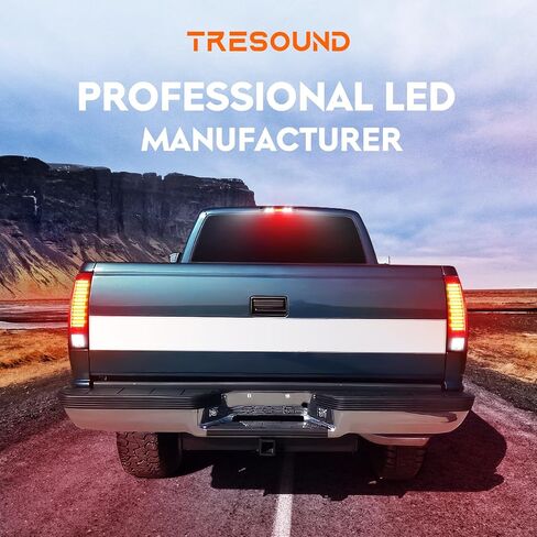 ضوء خلفي Tresound + مصباح شحن الفرامل الثالث لسيارة Dodge Ram 1500 2002-2006، Ram 2500 3500 2003 2004 2005 2006، مجموعة ضوء خلفي LED للتركيب العالي، 55077348AF 55077347AF in Kuwait