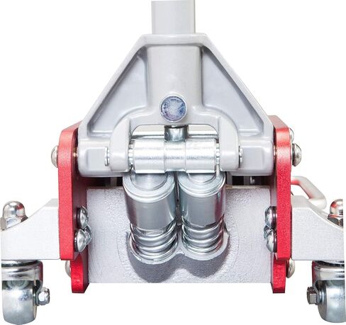 BIG RED AT830011LR-1 رافعة أرضية سباق من الألومنيوم والفولاذ تورين مع مضخة رفع سريعة بمكبس مزدوج، سعة 3 طن (6000 رطل)، أحمر in Kuwait