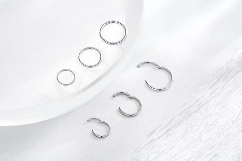 14K الذهب Huggie هوب أقراط للغضروف الزنمة محارة الفص هيبوالرجينيك صغيرة رقيقة هوب أقراط لثقب متعددة in Saudi Arabia