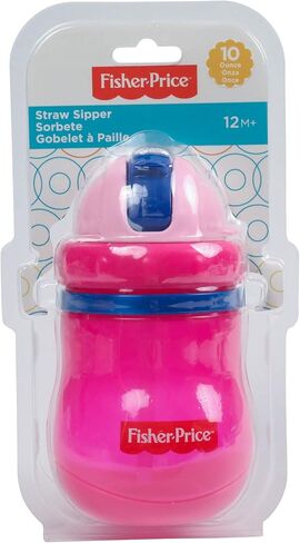 كوب Cudlie Fisher Price للأطفال من الجنسين بوزن 14 أونصة، عبوة واحدة من القش المنبثق in Saudi Arabia