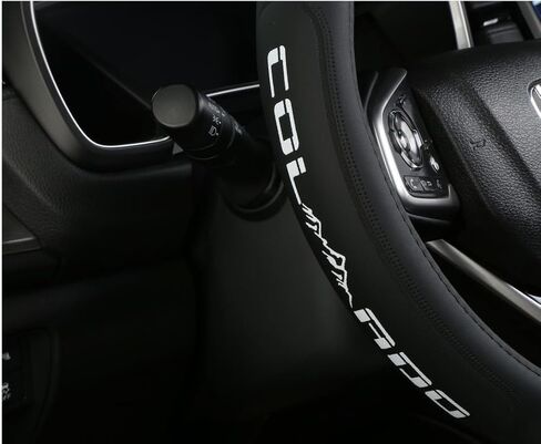 Microfiber Leather Car Steering Wheel Covers fit for Chevy Silverado Steering Wheel Cover 14-15.5inch Anti-Slip, Breathable -Red in Saudi Arabia